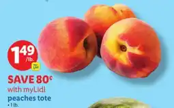 Lidl peaches tote offer