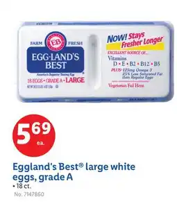 Lidl Eggland's Best large white eggs, grade A offer