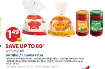 Lidl tortillas/chunky salsa offer