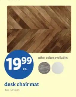 Lidl desk chair mat offer
