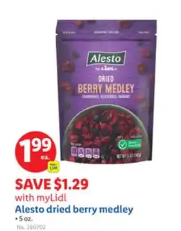 Lidl Alesto dried berry medley offer