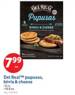 Lidl Del Real pupusas, birria & cheese offer