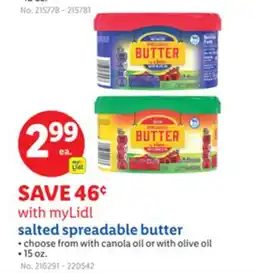 Lidl myLidl salted spreadable butter offer
