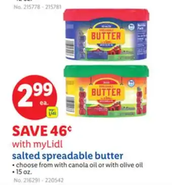 Lidl myLidl salted spreadable butter offer