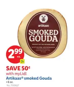 Lidl Artikaas smoked Gouda offer