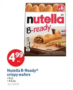 Lidl Nutella B-Ready crispy wafers offer