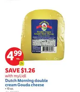 Lidl Dutch Morning double cream Gouda cheese offer