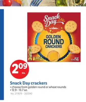 Lidl Snack Day crackers offer