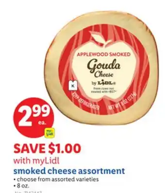 Lidl myLidl smoked cheese assortment offer