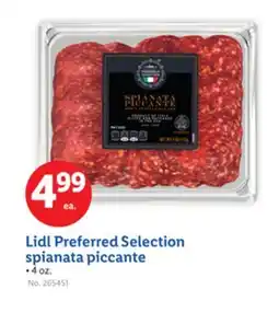 Lidl Lidl Preferred Selection spianata piccante offer