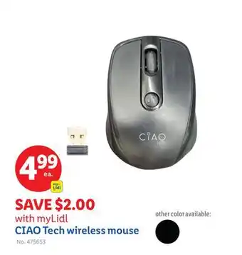 Lidl CIAO Tech wireless mouse offer