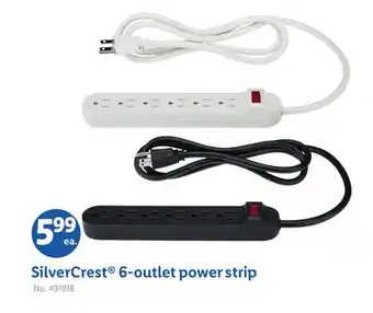 Lidl SilverCrest 6-outlet power strip offer