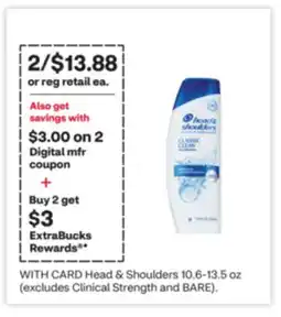 CVS Head & Shoulders 10.6-13.5 oz offer