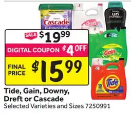 Stop&Shop Tide, Gain, Downy, Dreft or Cascade offer