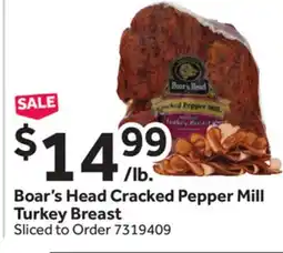 Stop&Shop Boar's Head Cracked Pepper Mill Turkey Breast offer