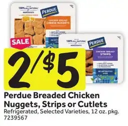 Stop&Shop Perdue Breaded Chicken Nuggets, Strips or Cutlets offer