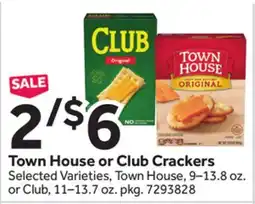 Stop&Shop Town House or Club Crackers offer