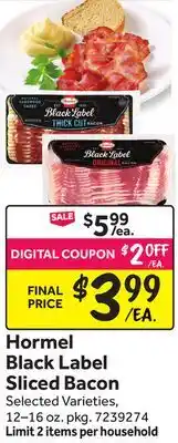 Stop&Shop Hormel Black Label Sliced Bacon offer