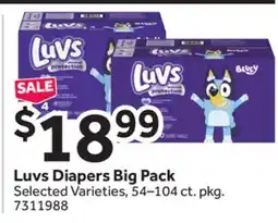 Stop&Shop Luvs Diapers Big Pack offer