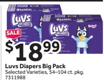 Stop&Shop Luvs Diapers Big Pack offer