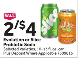 Stop&Shop Evolution or Slice Probiotic Soda offer