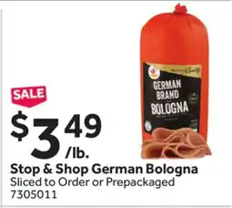 Stop&Shop Stop & Shop German Bologna offer