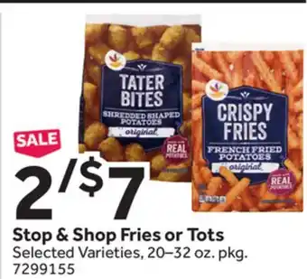 Stop&Shop Stop & Shop Fries or Tots offer
