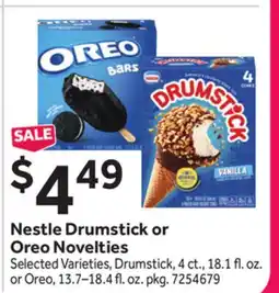 Stop&Shop Nestle Drumstick or Oreo Novelties offer