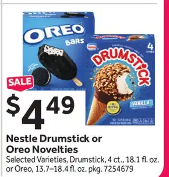 Stop&Shop Nestle Drumstick or Oreo Novelties offer