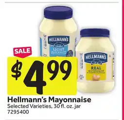 Stop&Shop Hellmann's Mayonnaise offer