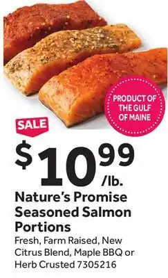 Stop&Shop Nature's Promise Seasoned Salmon Portions offer