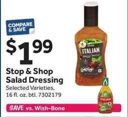 Stop&Shop Stop & Shop Salad Dressing offer