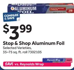 Stop&Shop Stop & Shop Aluminum Foil offer