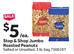 Stop&Shop Stop & Shop Jumbo Roasted Peanuts offer