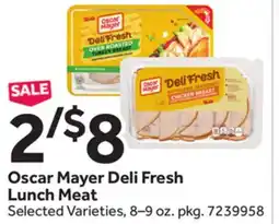 Stop&Shop Oscar Mayer Deli Fresh Lunch Meat offer