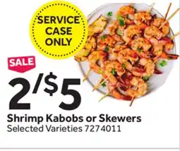 Stop&Shop Shrimp Kabobs or Skewers offer
