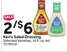 Stop&Shop Ken's Salad Dressing offer