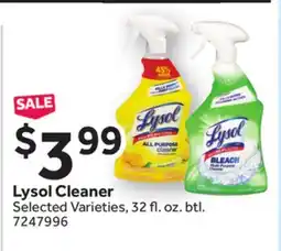 Stop&Shop Lysol Cleaner offer