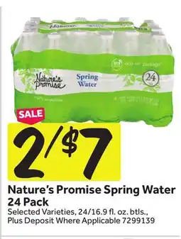 Stop&Shop Nature's Promise Spring Water offer