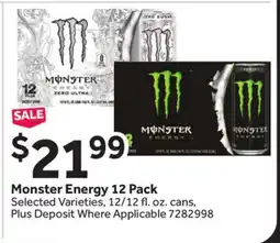 Stop&Shop Monster Energy offer