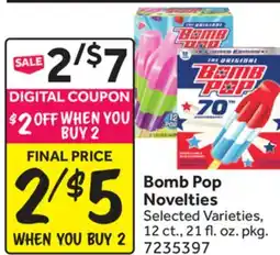 Stop&Shop Bomb Pop Novelties offer
