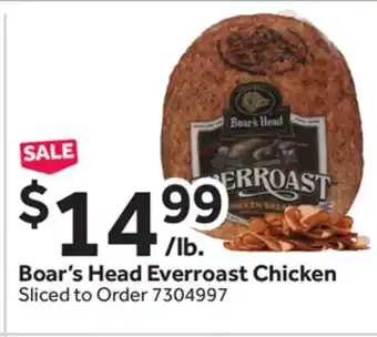 Stop&Shop Boar's Head Everroast Chicken offer