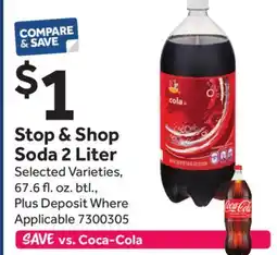 Stop&Shop Stop & Shop Soda 2 Liter offer