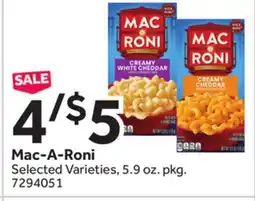 Stop&Shop Mac-A-Roni offer