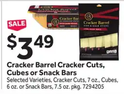 Stop&Shop Cracker Barrel Cracker Cuts, Cubes or Snack Bars offer