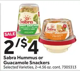 Stop&Shop Sabra Hummus or Guacamole Snackers offer