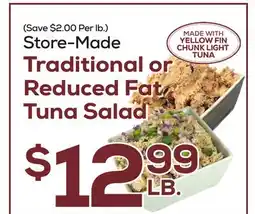 DeCicco & Sons Traditional or Reduced Fat Tuna Salad offer