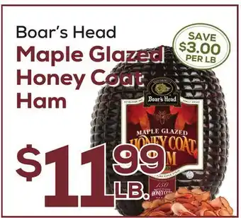 DeCicco & Sons Boar's Head Maple Glazed Honey Coat Ham offer
