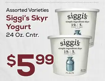 DeCicco & Sons Siggi's Skyr Yogurt offer