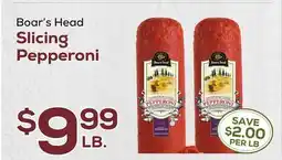 DeCicco & Sons Boar's Head Slicing Pepperoni offer